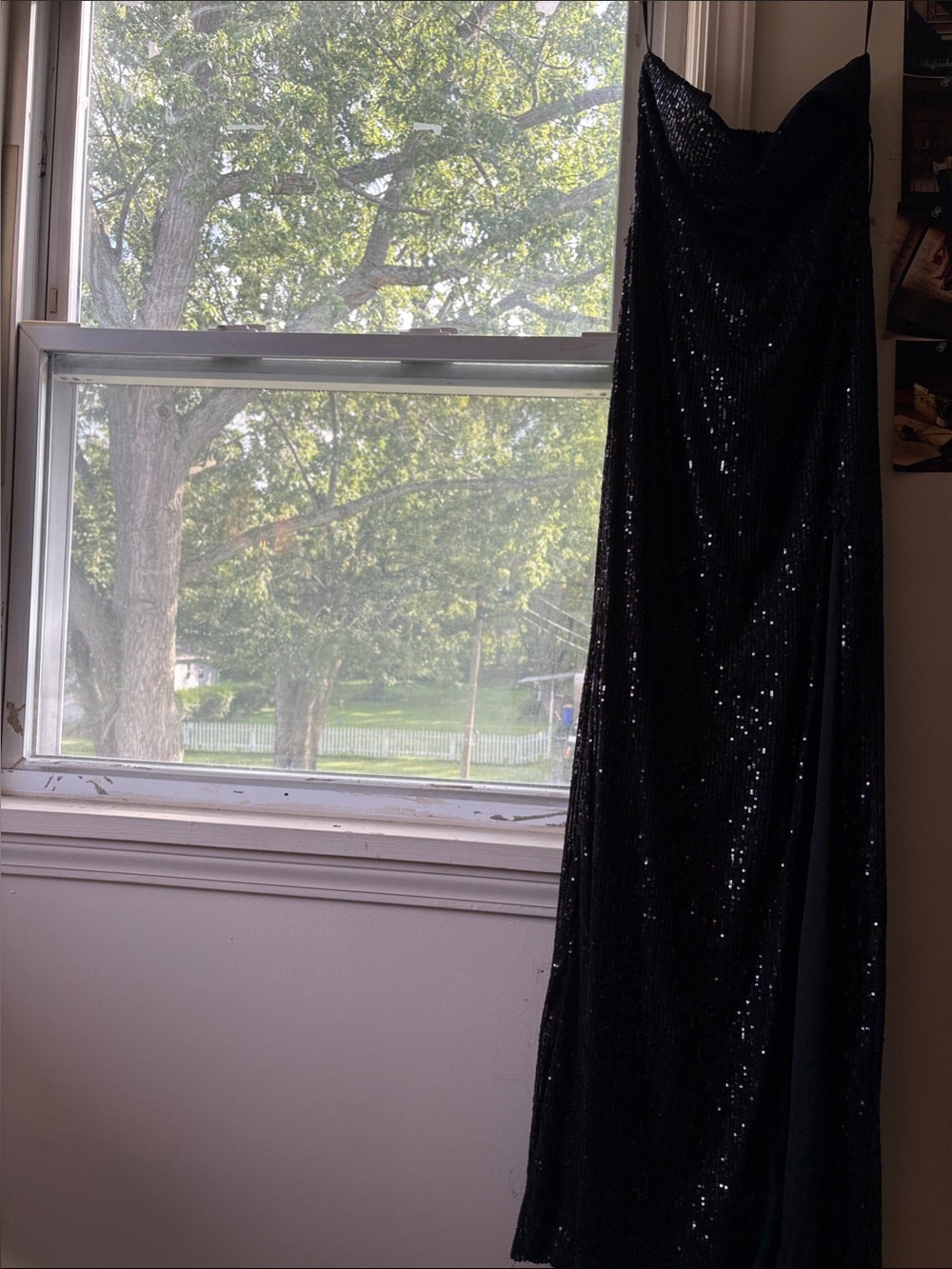 B. Smart Black Sequin Dress